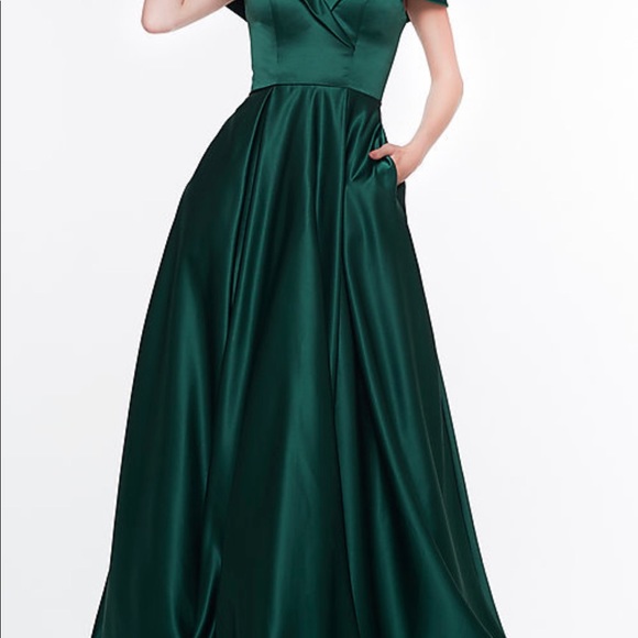 Forest Green Prom Dress - Picture 5 of 8
